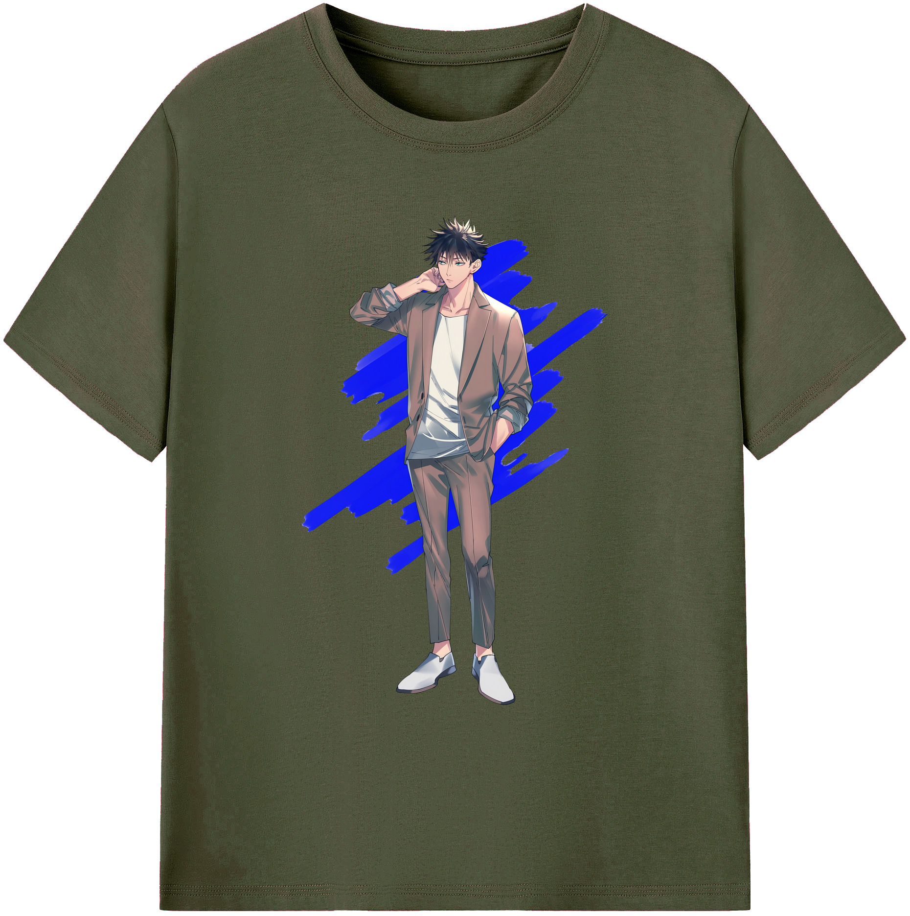（画像用） 呪術廻戦 Jujutsu Kaisen 綿100％ メンズ半袖Tシャツ｜肌触りやわらか＆通気性